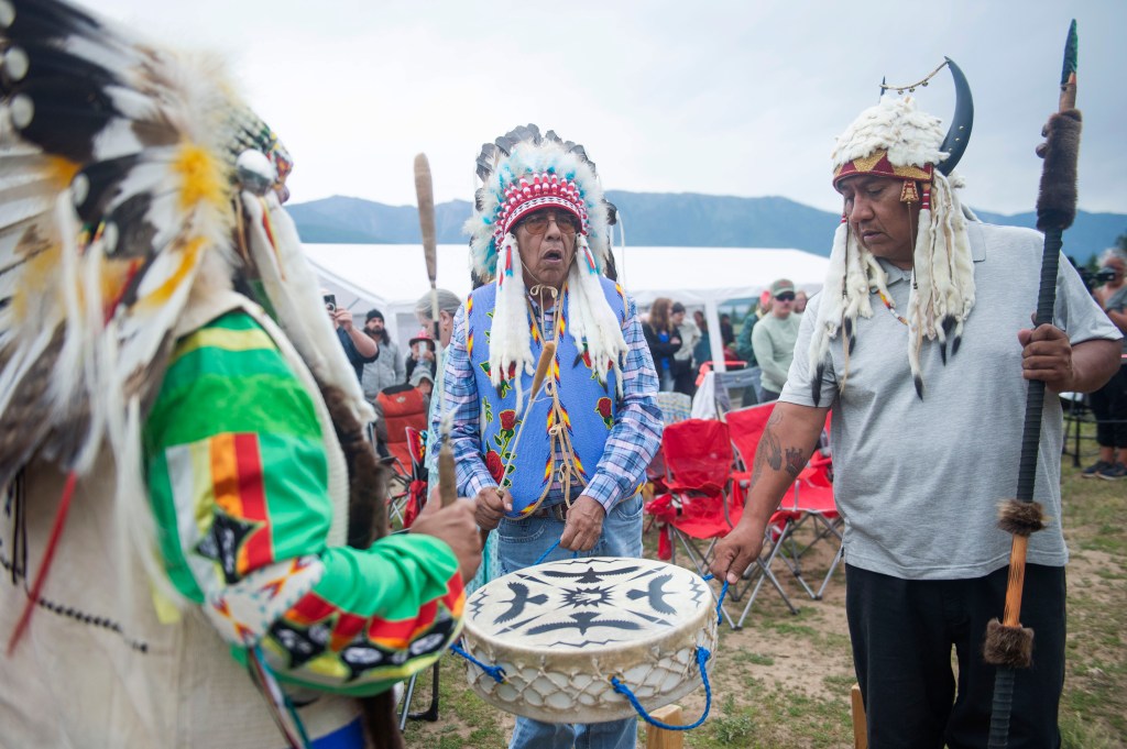 The Wednesday event, complete with drumming, dancing and moving speeches, commemorated the fulfillment of sacred prophecy and a message to take better care of the Earth.