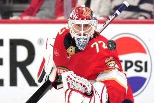 Sergei Bobrovsky and the Panthers are looking to win the Stanley Cup Final.