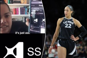 Two-time WNBA MVP A'ja Wilson slammed the site 'Just Women's Sports' for how they made fun of her Nike logo.