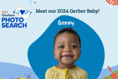 The official Gerber announcement of Sonny's choice as the 2024 Gerber Baby features a smiling photo of the 1 year old boy.