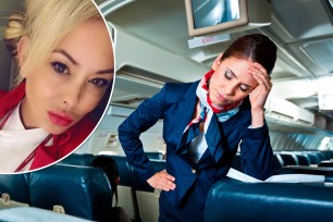 Collage of flight attendants