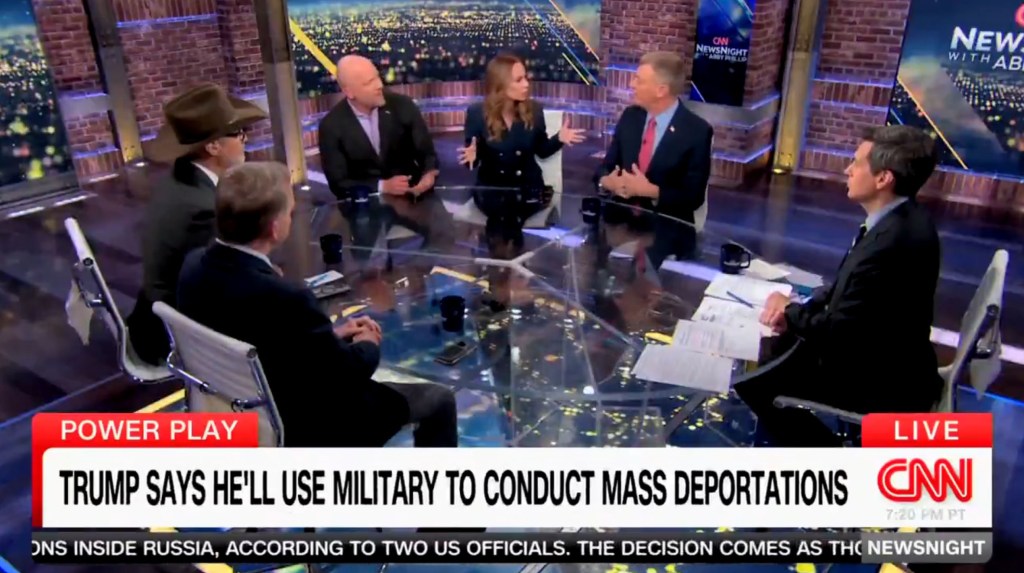 CNN panel discussing Trump's deportation policy