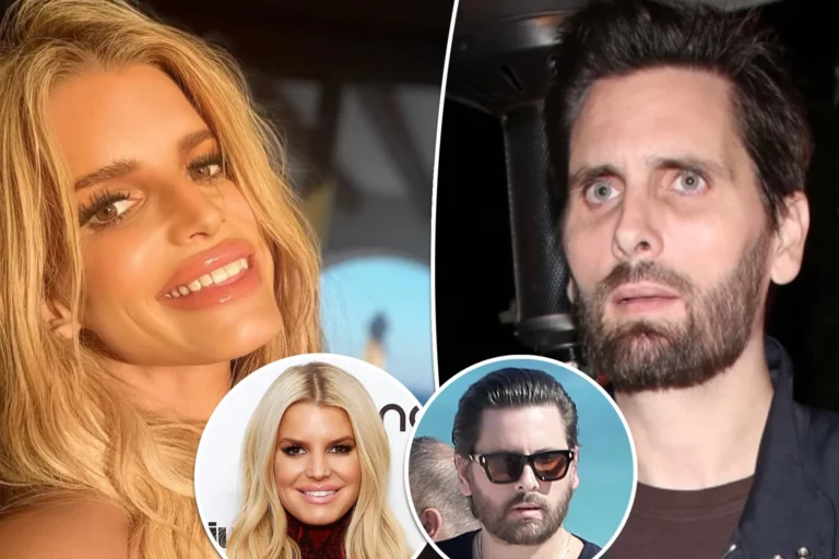 A cantora Jessica Simpson e o playboy Scott Disick