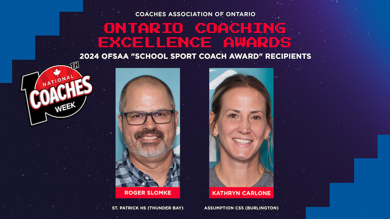 Two Coaches Honoured During National Coaches Week