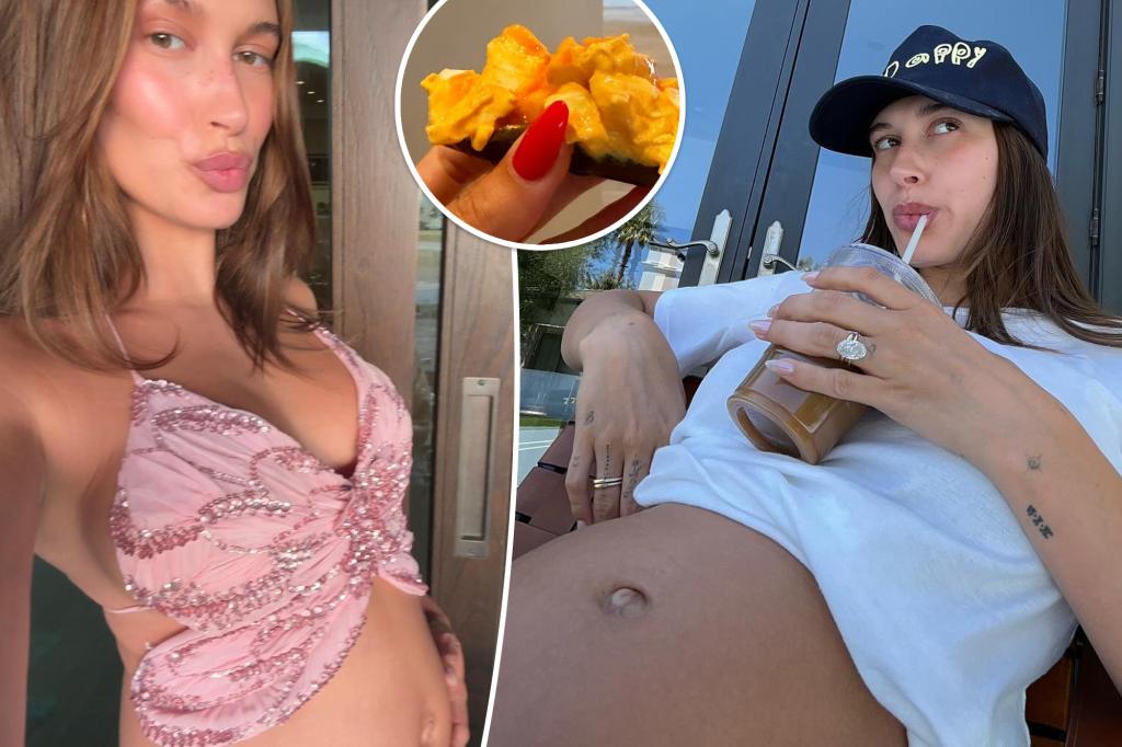 Hailey Bieber reveals strange pregnancy craving after showing off growing baby bump