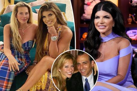 Teresa Giudice and Dina Manzo, with a Thomas Manzo inset