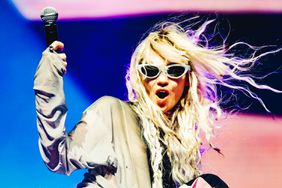 Grimes performs at the Sahara Stage at the 2024 Coachella Valley Music And Arts Festival - Weekend 1 - Day 2 at Empire Polo Club on April 13, 2024 in Indio, California. 