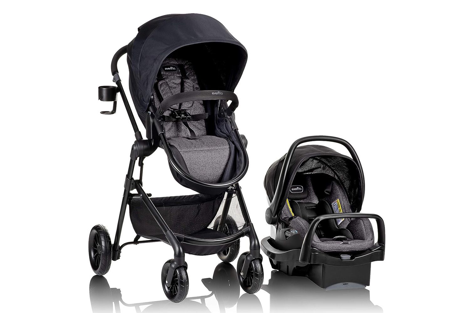 Evenflo Pivot Modular Travel System with LiteMax Infant Car Seat