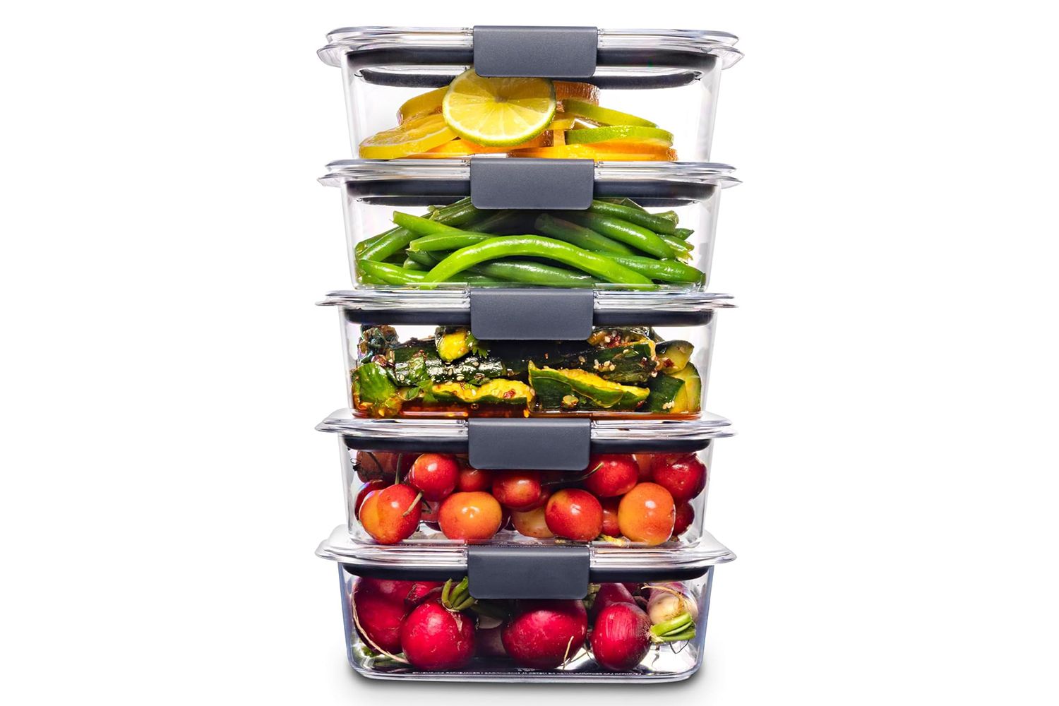 Rubbermaid Brilliance BPA Free Food Storage Containers with Lids