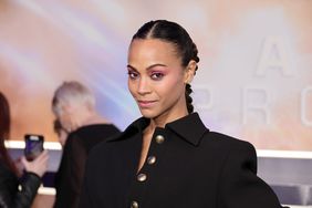 Zoe Saldana attends "The Adam Project" New York Premiere on February 28, 2022 in New York City.