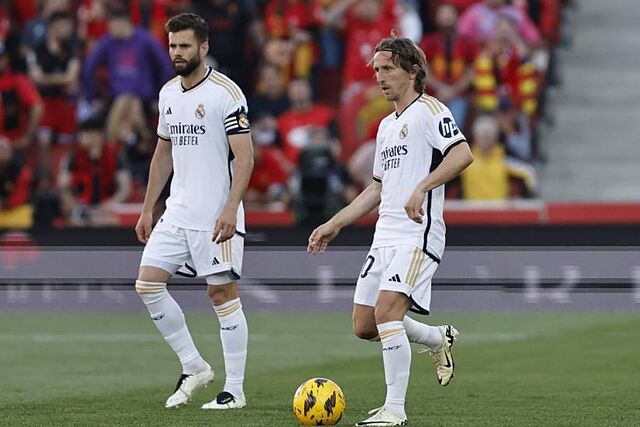 Modric y Nacho, en un partido de esta temporada con el Real Madrid.