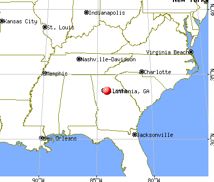 Lithonia, Georgia map