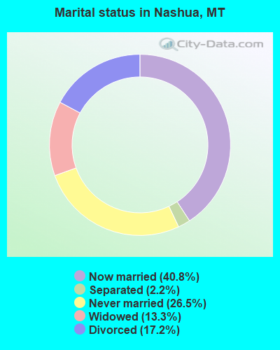 Marital status in Nashua, MT