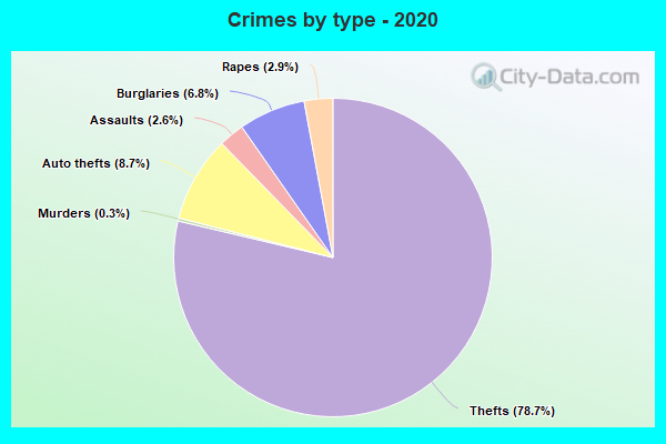 Crimes by type - 2020