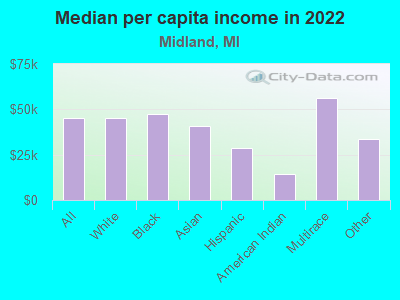 Median per capita income in 2022