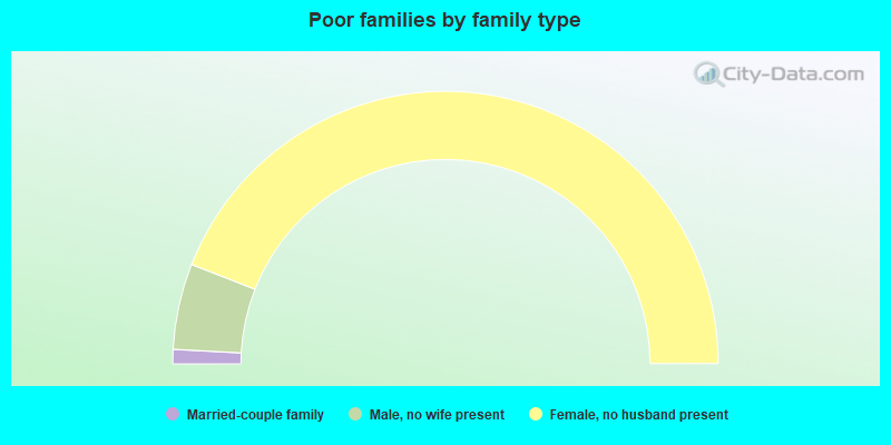 Poor families by family type