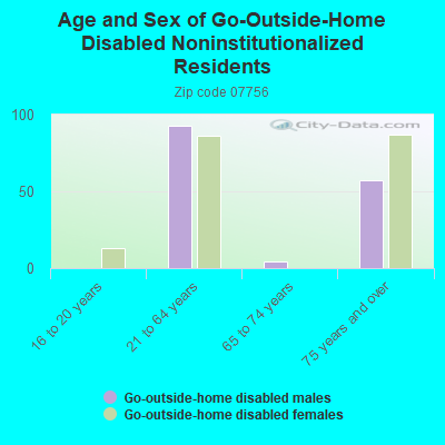 Age and Sex of Go-Outside-Home Disabled Noninstitutionalized Residents