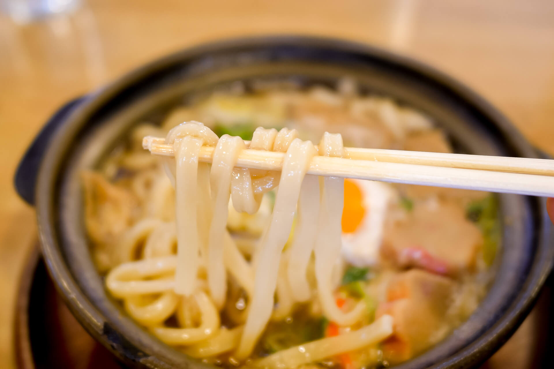 鍋焼きうどんの麺