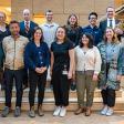 2024 Dean's Mentoring Award honorees pose for a photo with Dean Blake and Assistant Dean Allen