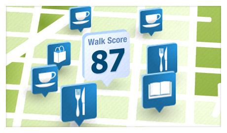 Walk Score Neighborhood Map