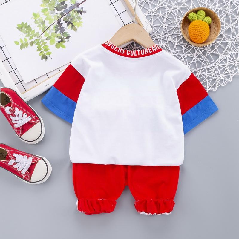 2-piece Color-block T-shirt & Pants for Children Boy - PrettyKid