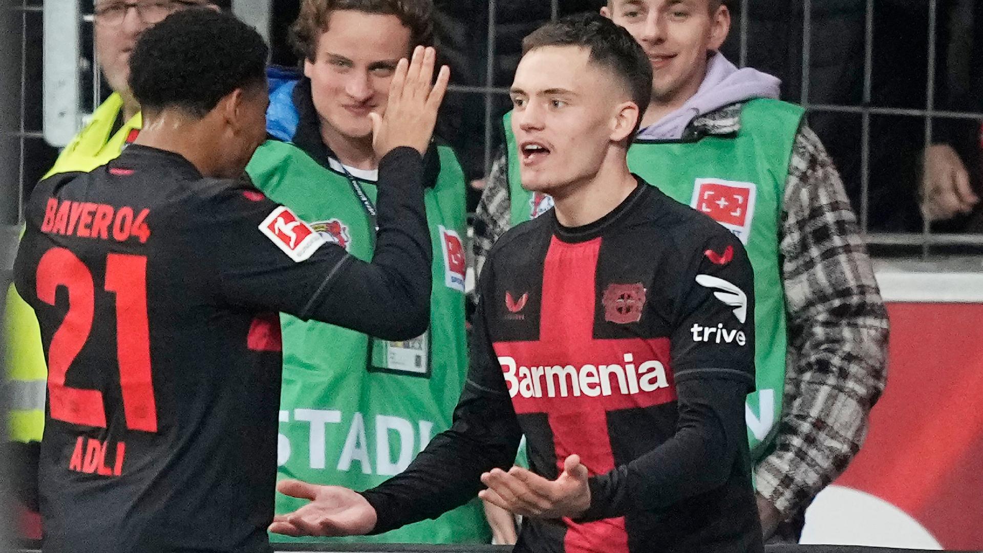 Bayer Leverkusen restore Bundesliga lead with win against 10-man Wolfsburg