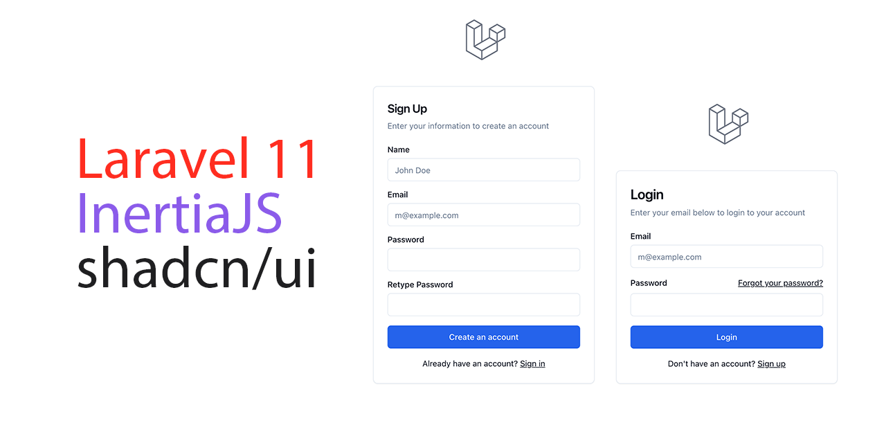 Laravel + shadcn/ui + InertiaJS Starter Template