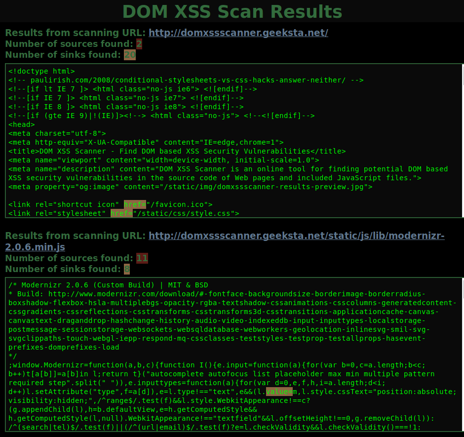 domxssscanner