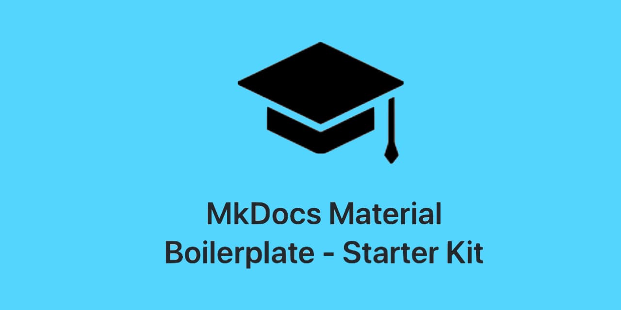 mkdocs-material-boilerplate