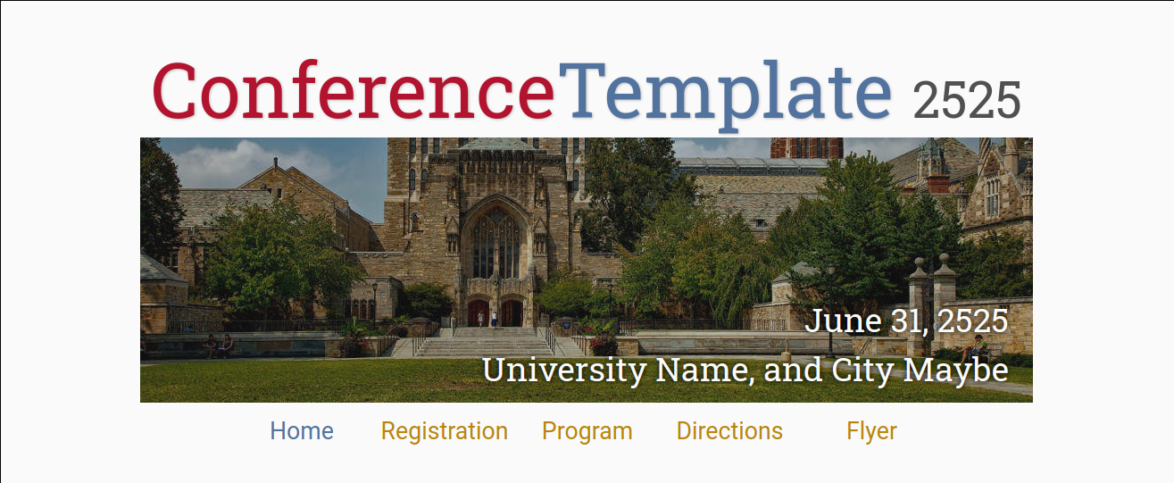 conference-website-template