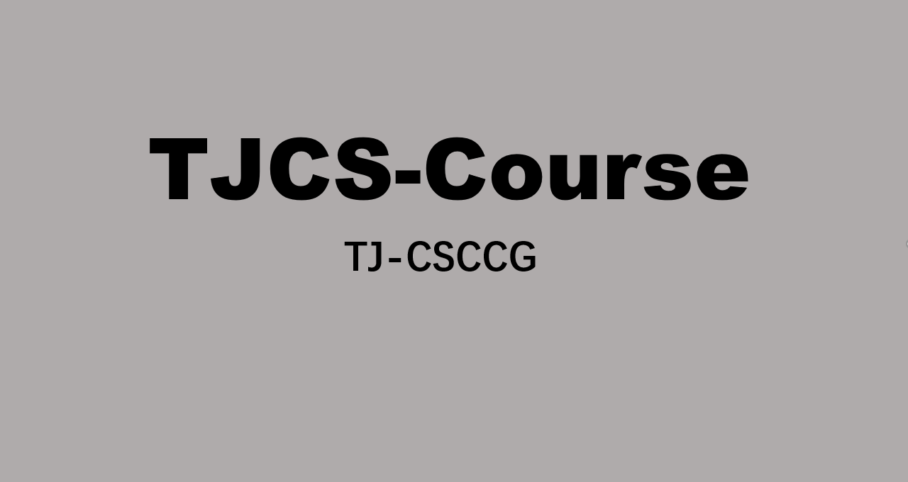 TJCS-Course