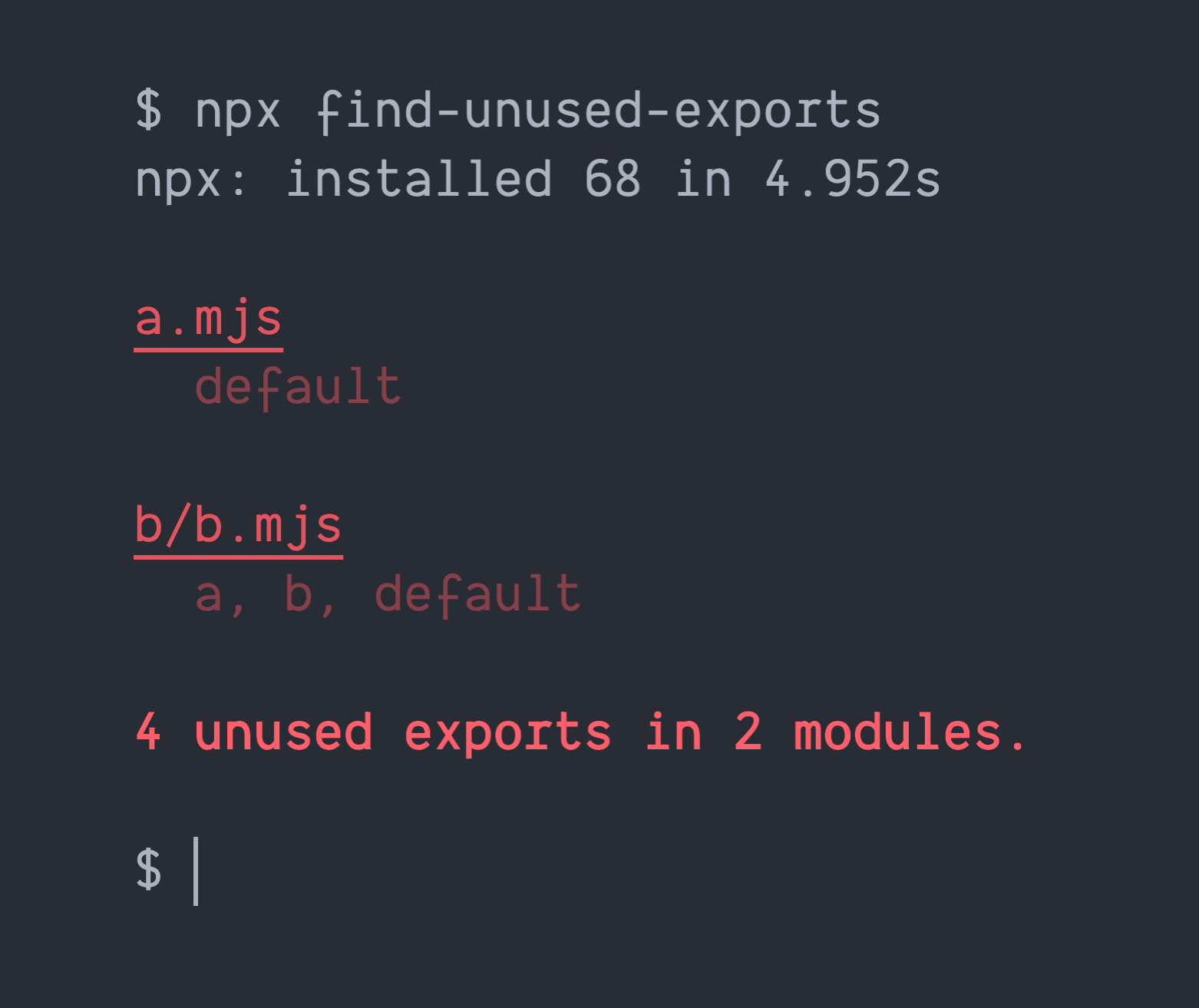 find-unused-exports