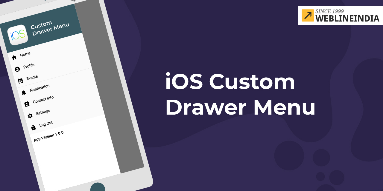 iOS-Custom-Drawer-Menu