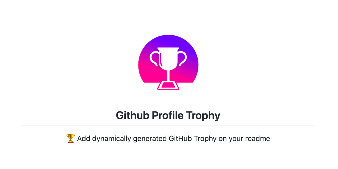 github-profile-trophy