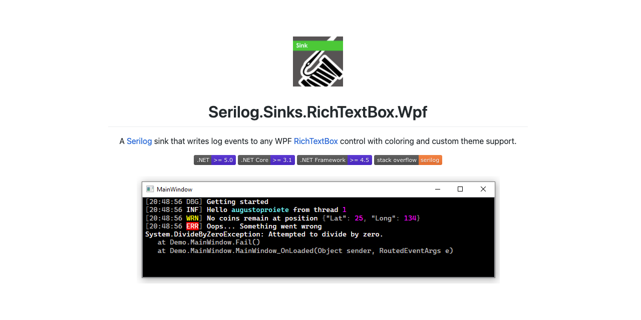 serilog-sinks-richtextbox