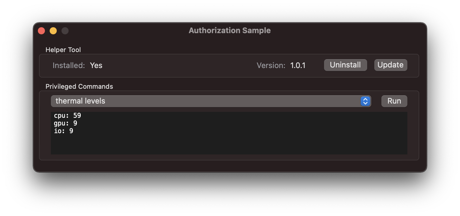 SwiftAuthorizationSample