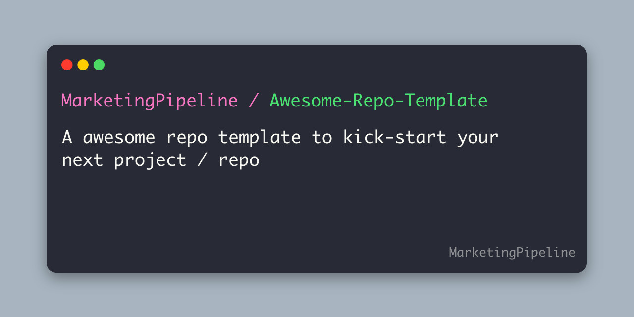 Awesome-Repo-Template