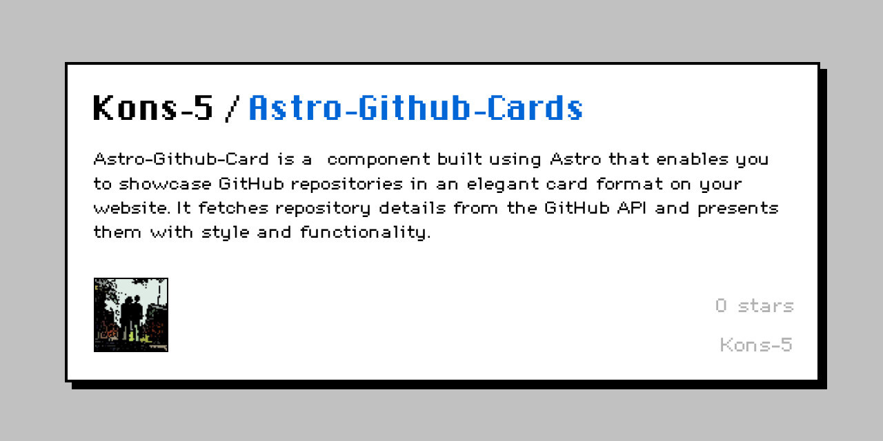 Astro-Github-Cards