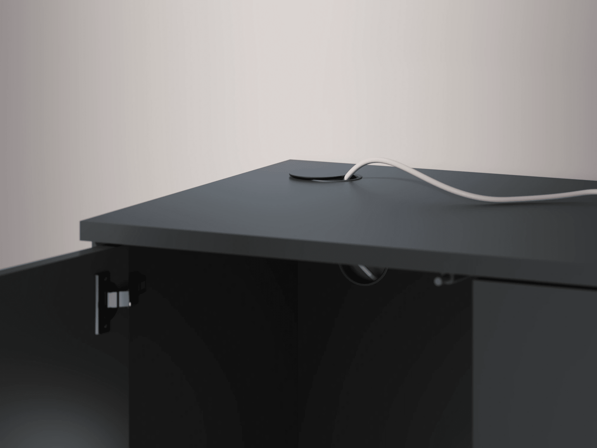 Bedside Table in Graphite 5