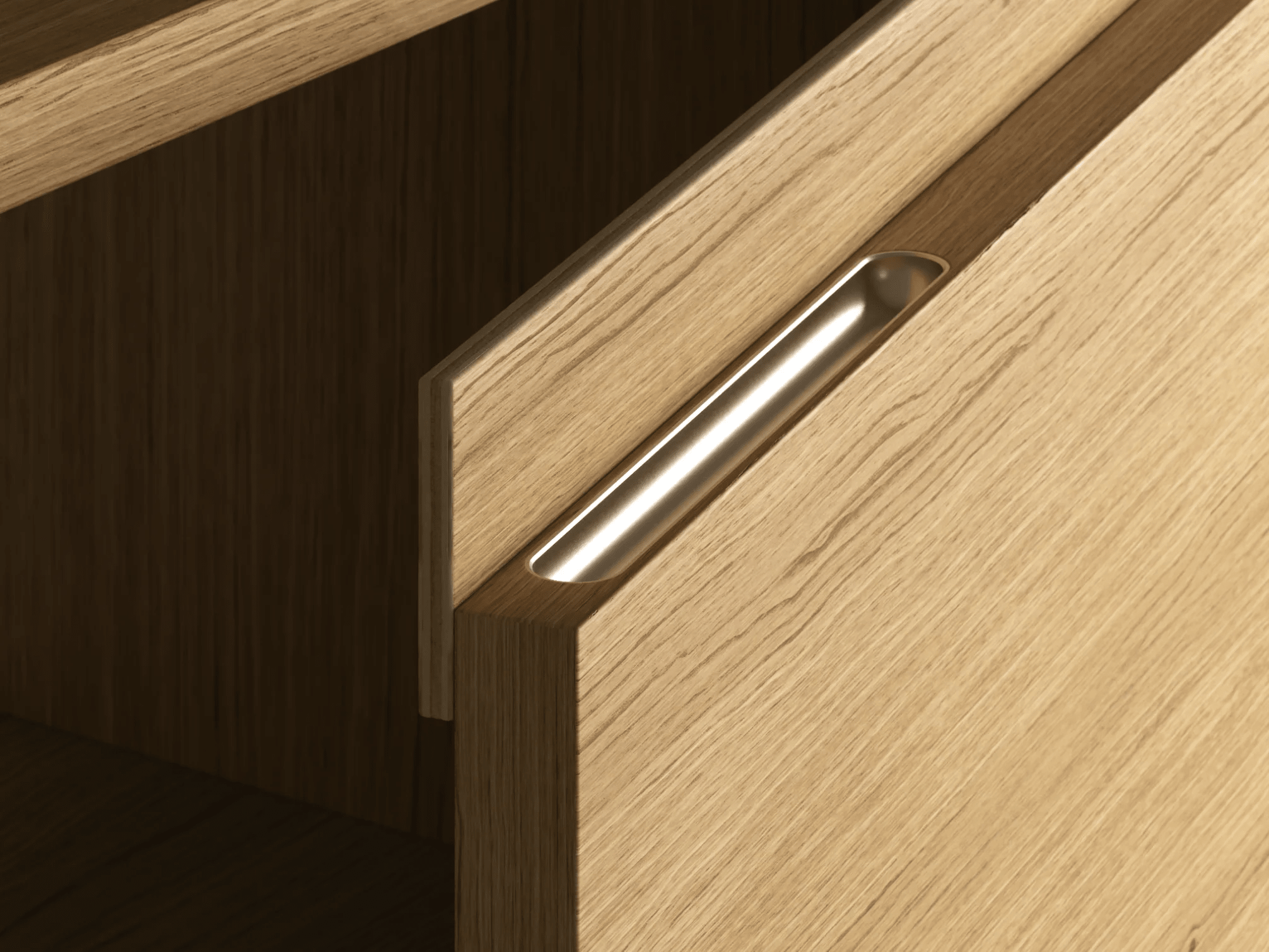 Sideboard in Oak with Doors and Backpanels 7