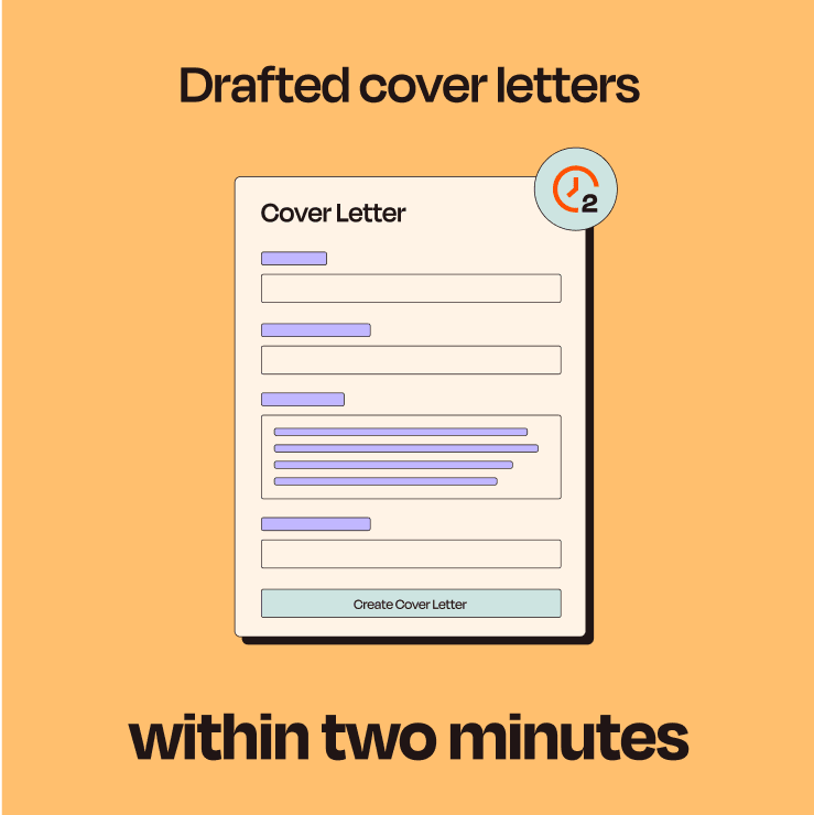 Drafted cover letters within two minutes  
