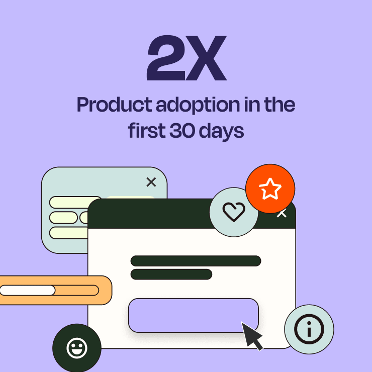 2x product adoption in the first 30 days