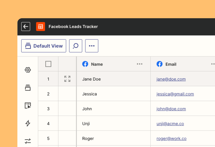 Facebook Leads Tracker