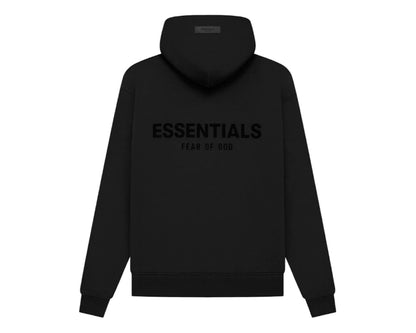 Fear Of God Essentials Black Tracksuit Hoodie And Joggers Set