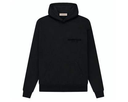 Fear Of God Essentials Black Tracksuit Hoodie And Joggers Set