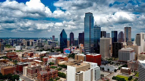 The Dallas skyline