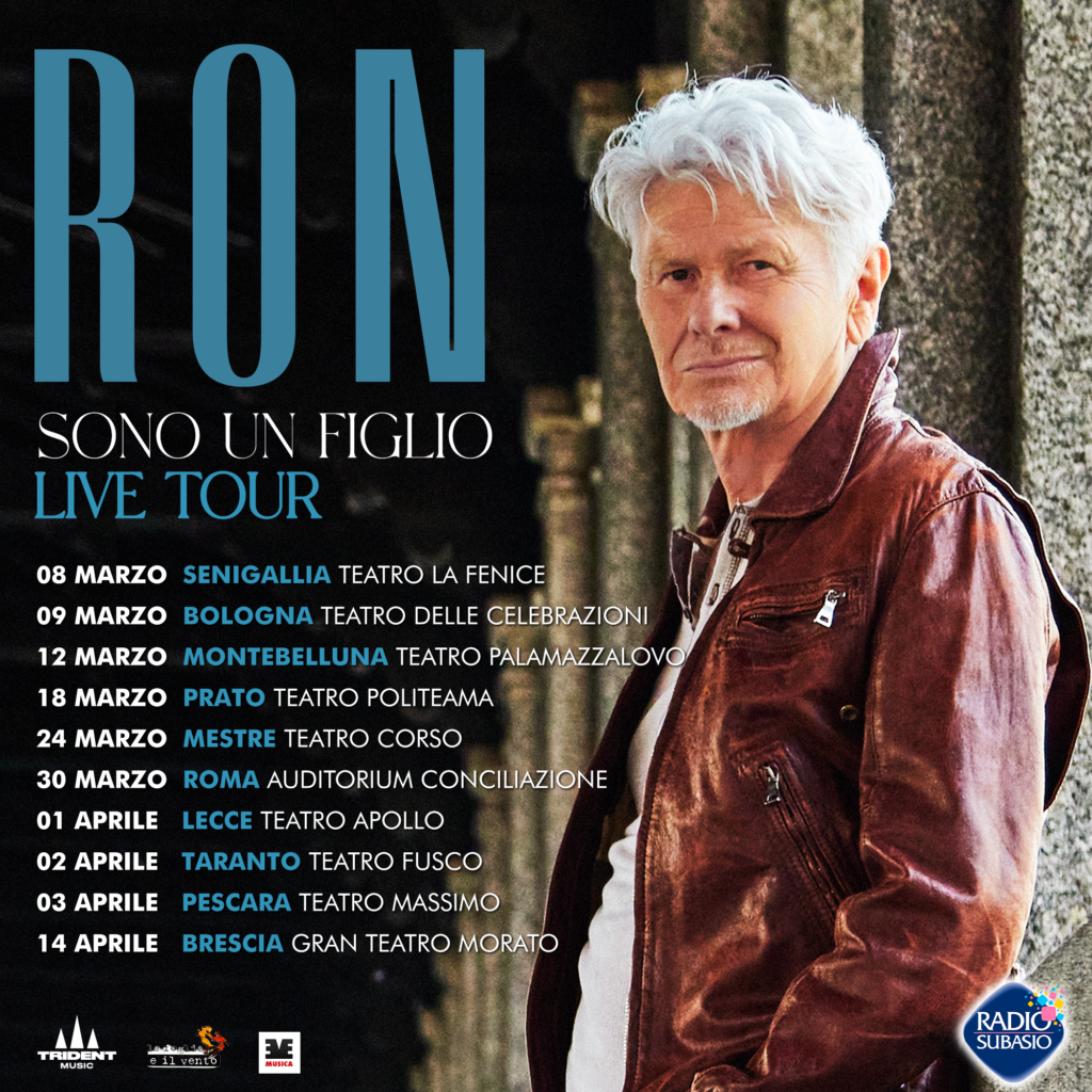 SONO UN FIGLIO LIVE TOUR, Ron annuncia le date in teatro per il 2023