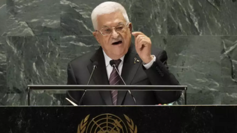 Le président de l'Autorité palestinienne, Mahmoud Abbas, lors de l'Assemblée générale de l'ONU, à New York, le 26 septembre 2024.