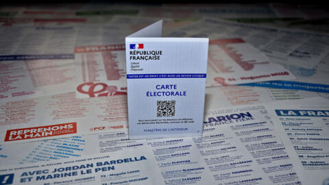 Une carte électorale française.