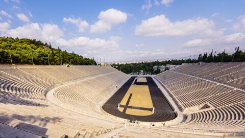 Le stade panathénaïque, rénové pour les premiers Jeux olympiques de l’ère moderne, en 1896.
